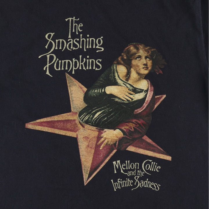 THE SMASHING PUMPKINS Smashing Pumpkins Band T-shirt Band T Men's M equivalent cotton black type Vintage Second Hand