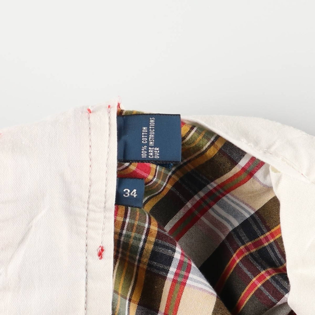 Ralph Lauren POLO by Ralph Lauren Check Pattern Cotton Shorts Short Pants Men's W35 cotton red type Vintage Second Hand
