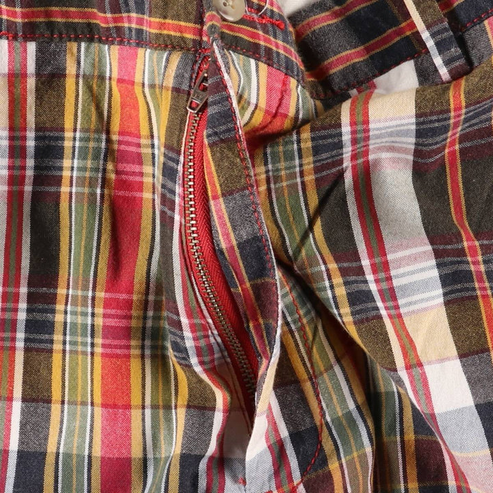 Ralph Lauren POLO by Ralph Lauren Check Pattern Cotton Shorts Short Pants Men's W35 cotton red type Vintage Second Hand