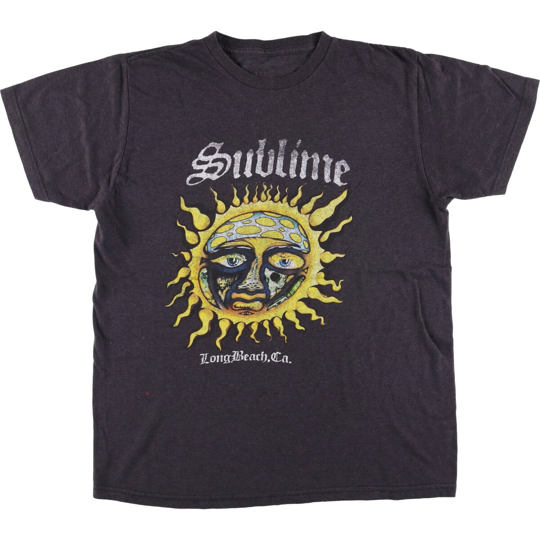 SUBLIME Band T-shirt, Men's XL size cotton black type Vintage Second Hand