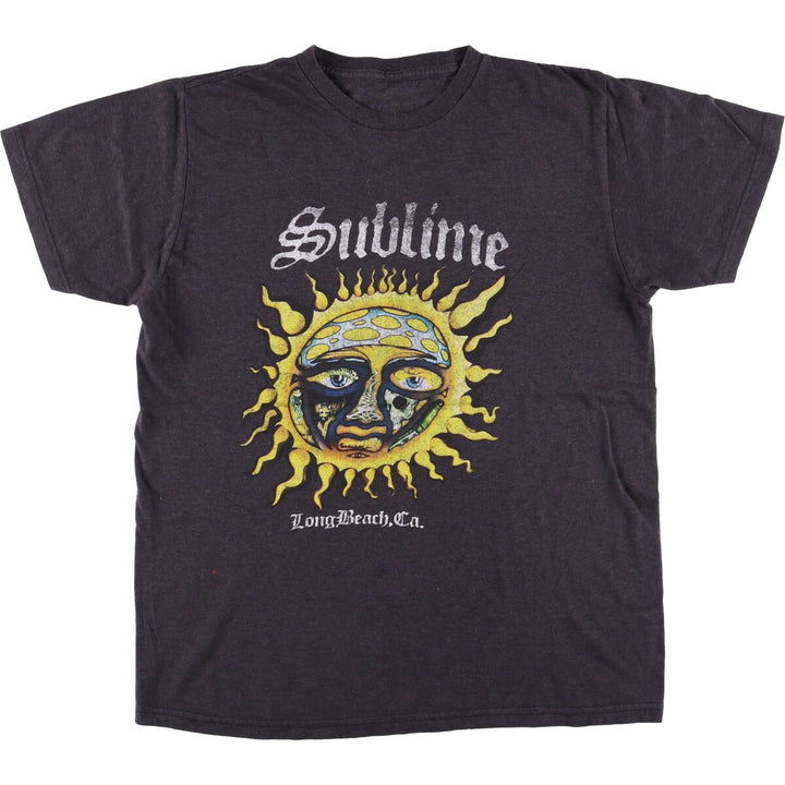 SUBLIME Band T-shirt, Men's XL size cotton black type Vintage Second Hand