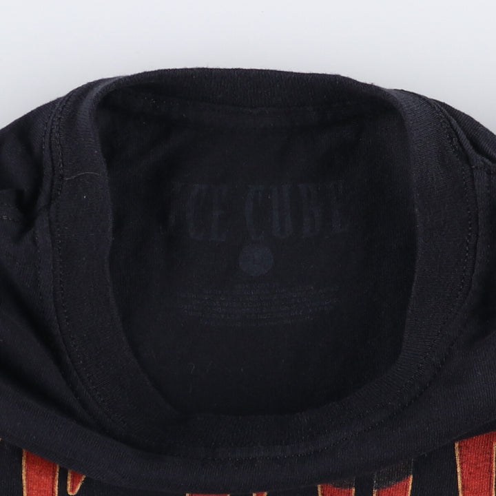 ICE CUBE Rap T-shirt, Men's L size cotton black type Vintage Second Hand