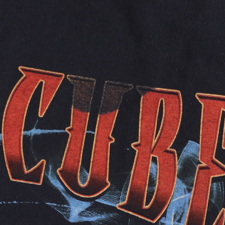 ICE CUBE Rap T-shirt, Men's L size cotton black type Vintage Second Hand
