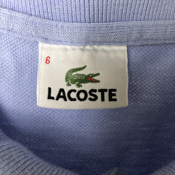 Lacoste LACOSTE Short Sleeve Polo Shirt Size 6 Men's XL cotton Purple type blue-purple Vintage Second Hand