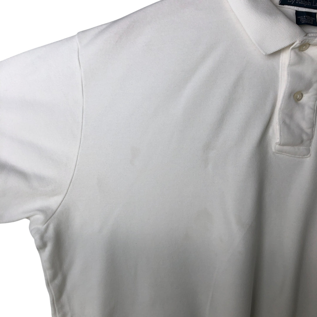 Ralph Lauren POLO by Ralph Lauren short sleeve polo shirt, men's size L cotton white type Vintage Second Hand