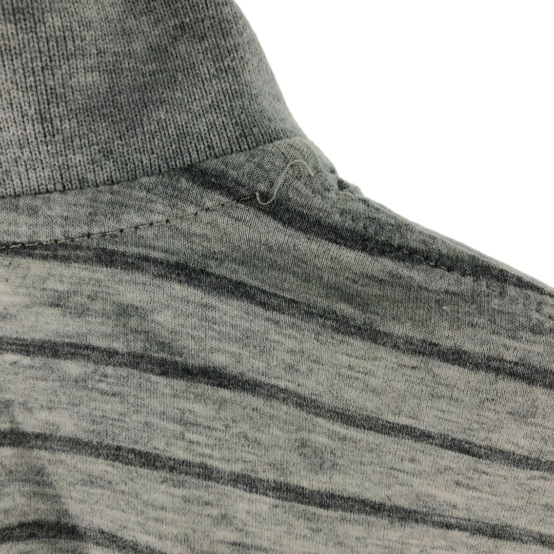 Ralph Lauren POLO by Ralph Lauren short sleeve striped polo shirt, men's size M Pima Cotton gray type Vintage Second Hand