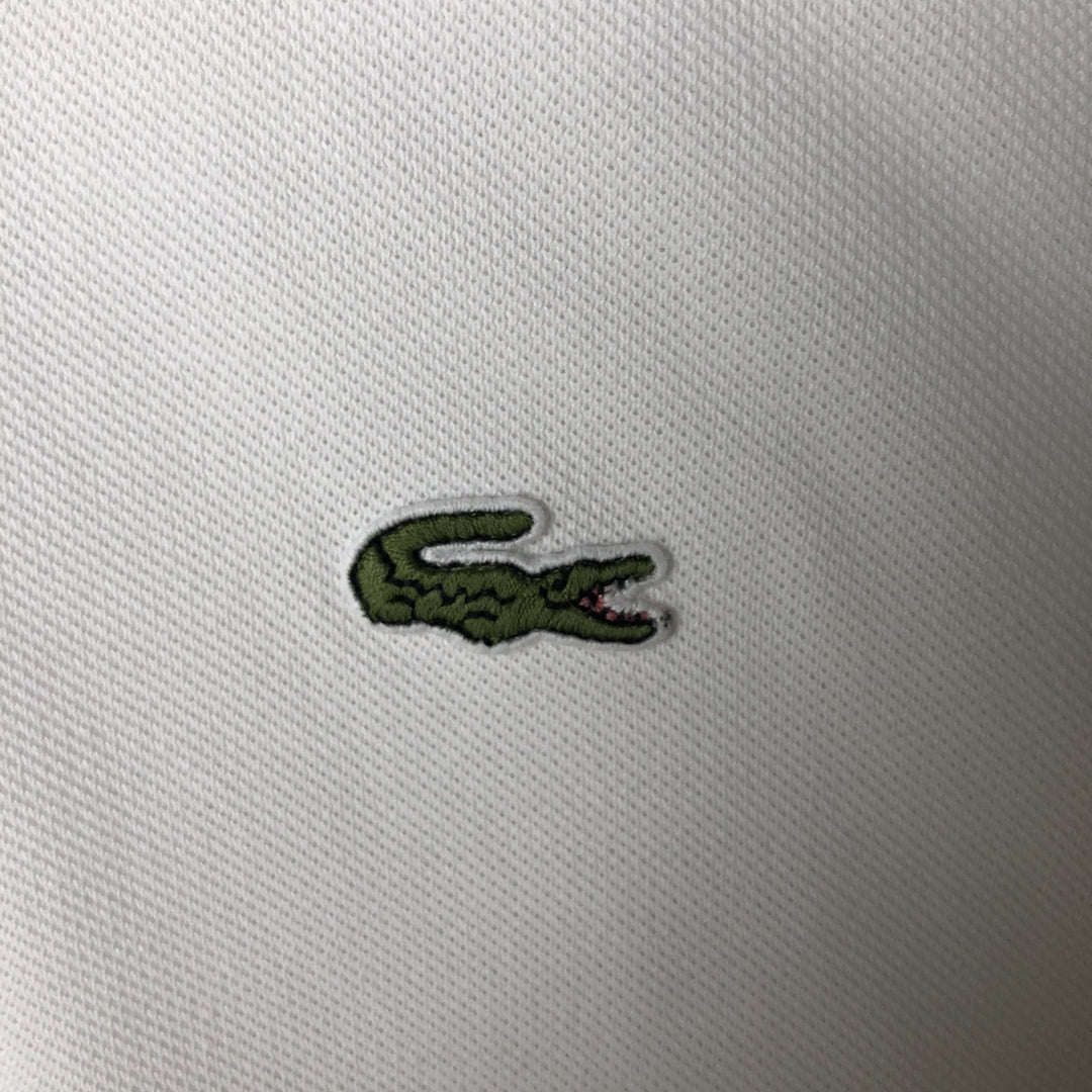 Lacoste LACOSTE Short Sleeve Polo Shirt No. 7 Men's XXL cotton white type Vintage Second Hand