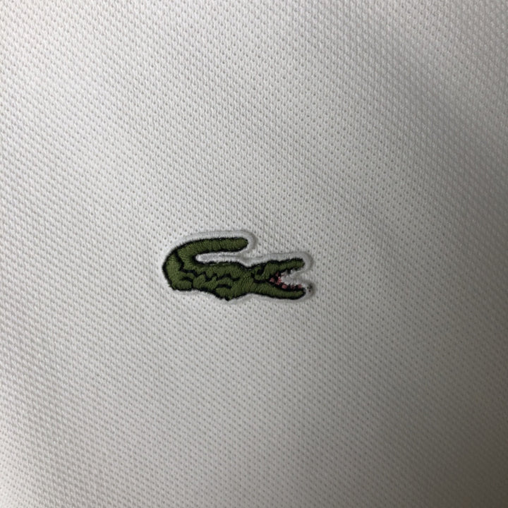 Lacoste LACOSTE Short Sleeve Polo Shirt No. 7 Men's XXL cotton white type Vintage Second Hand