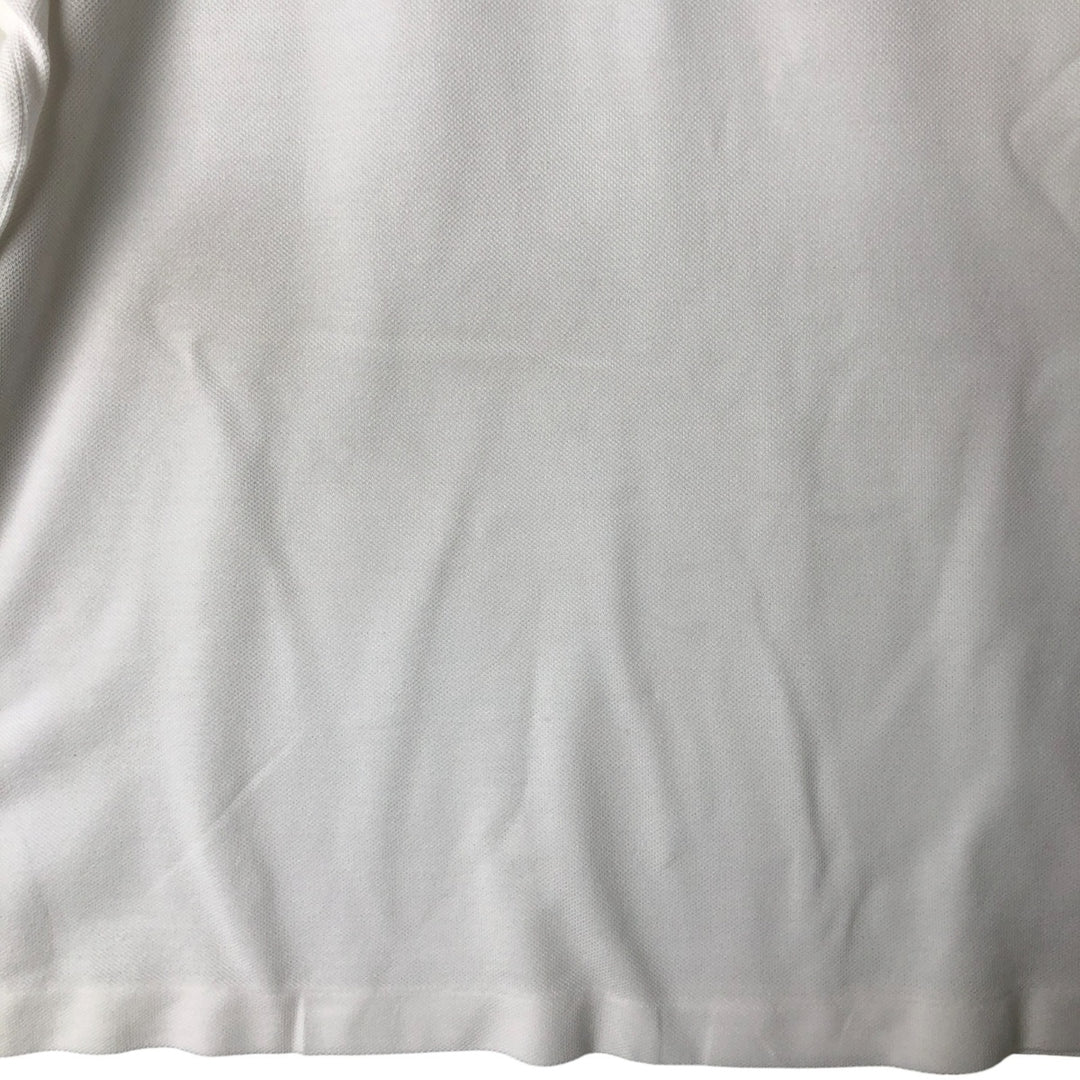 Lacoste LACOSTE Short Sleeve Polo Shirt No. 7 Men's XXL cotton white type Vintage Second Hand