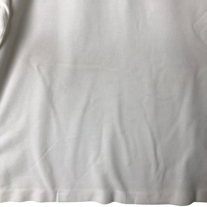 Lacoste LACOSTE Short Sleeve Polo Shirt No. 7 Men's XXL cotton white type Vintage Second Hand