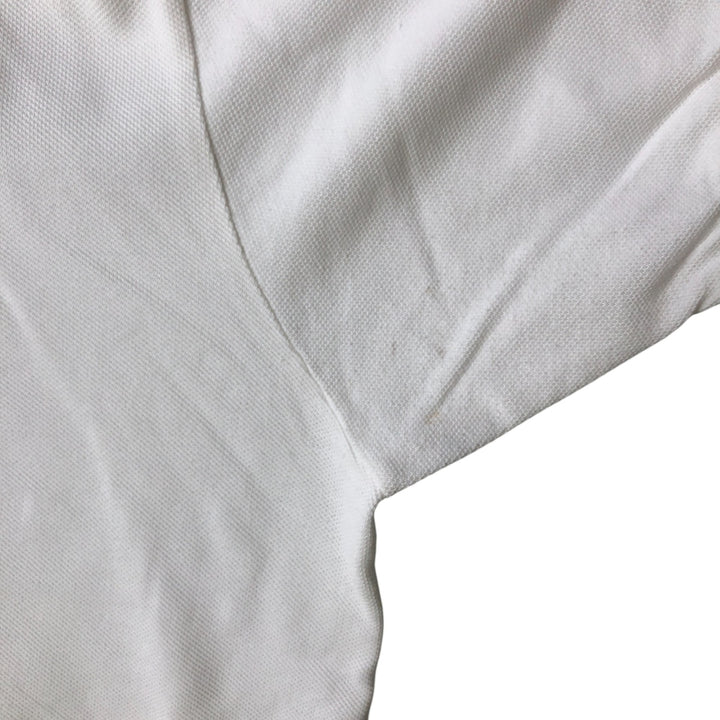 Lacoste LACOSTE Short Sleeve Polo Shirt No. 7 Men's XXL cotton white type Vintage Second Hand