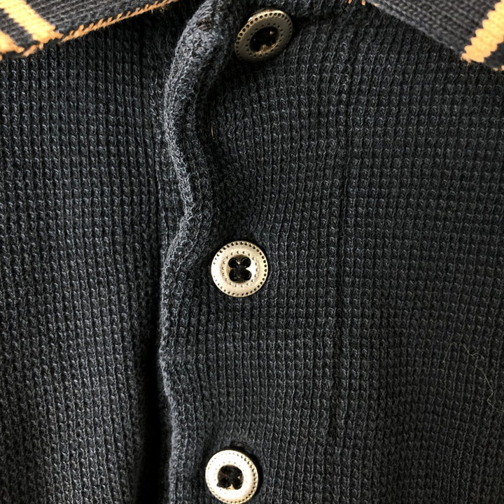 Harley-Davidson short-sleeved polo shirt, size L for men cotton navy blue type Vintage Second Hand