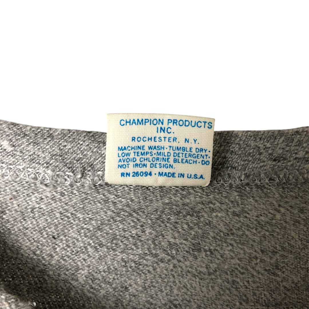 70'S Champion Bartag Hachi Hachi One Two Body Marbled Sports T-Shirt Made in USA Women's S Size Vintage cotton gray type Vintage Second Hand