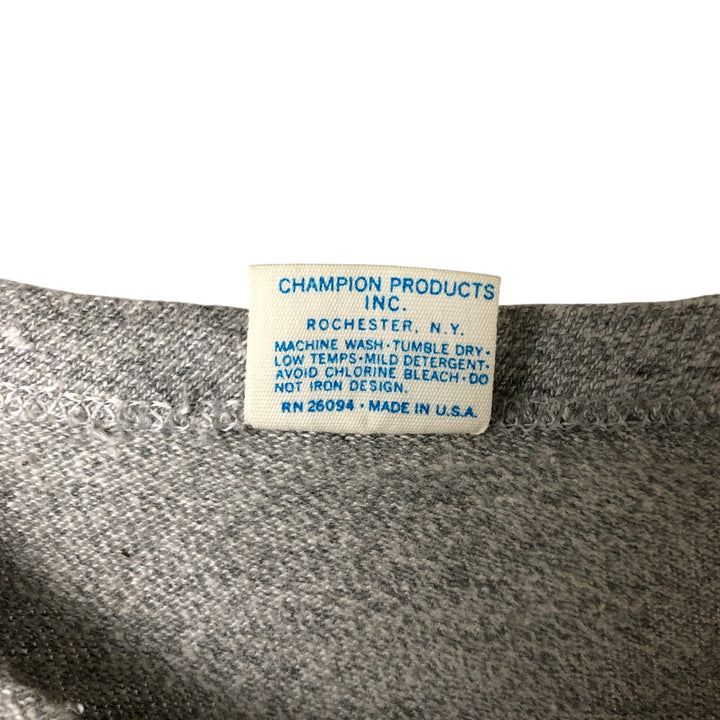 70'S Champion Bartag Hachi Hachi One Two Body Marbled Sports T-Shirt Made in USA Women's S Size Vintage cotton gray type Vintage Second Hand