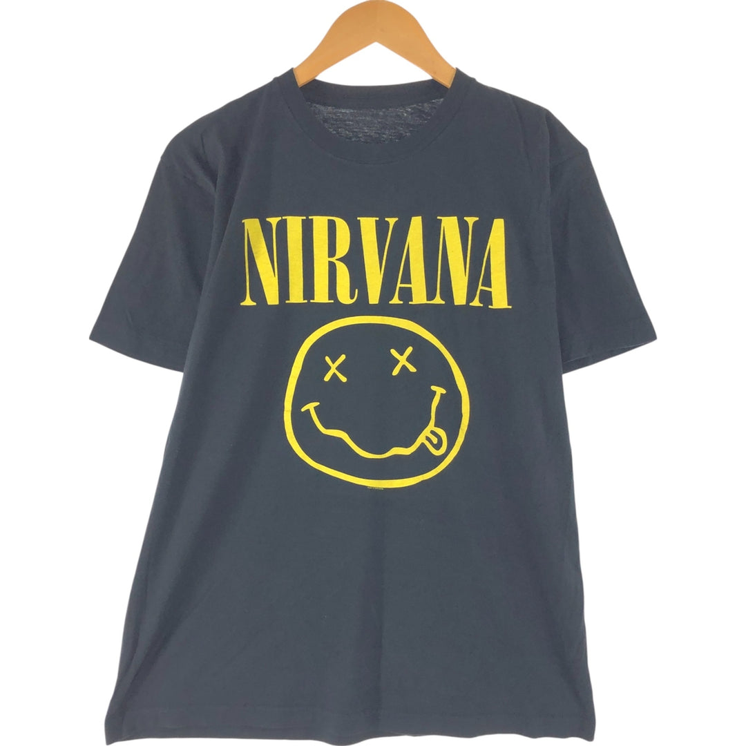 NIRVANA Nirvana Band T-shirt, Band T, Men's M size unknown black type Vintage Second Hand