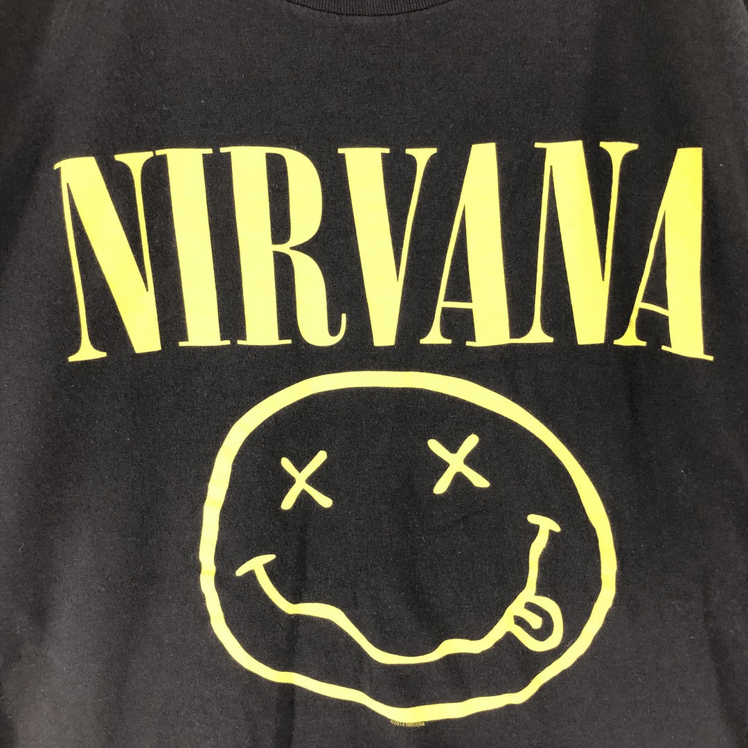 NIRVANA Nirvana Band T-shirt, Band T, Men's M size unknown black type Vintage Second Hand