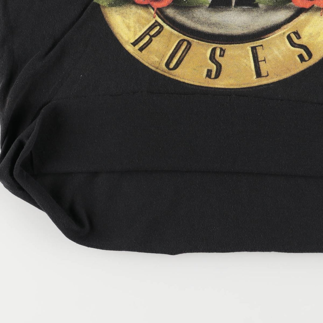 GUNS N' ROSES Guns N' Roses Band T-shirt Band Tee Men's M size unclear black type Vintage Second Hand