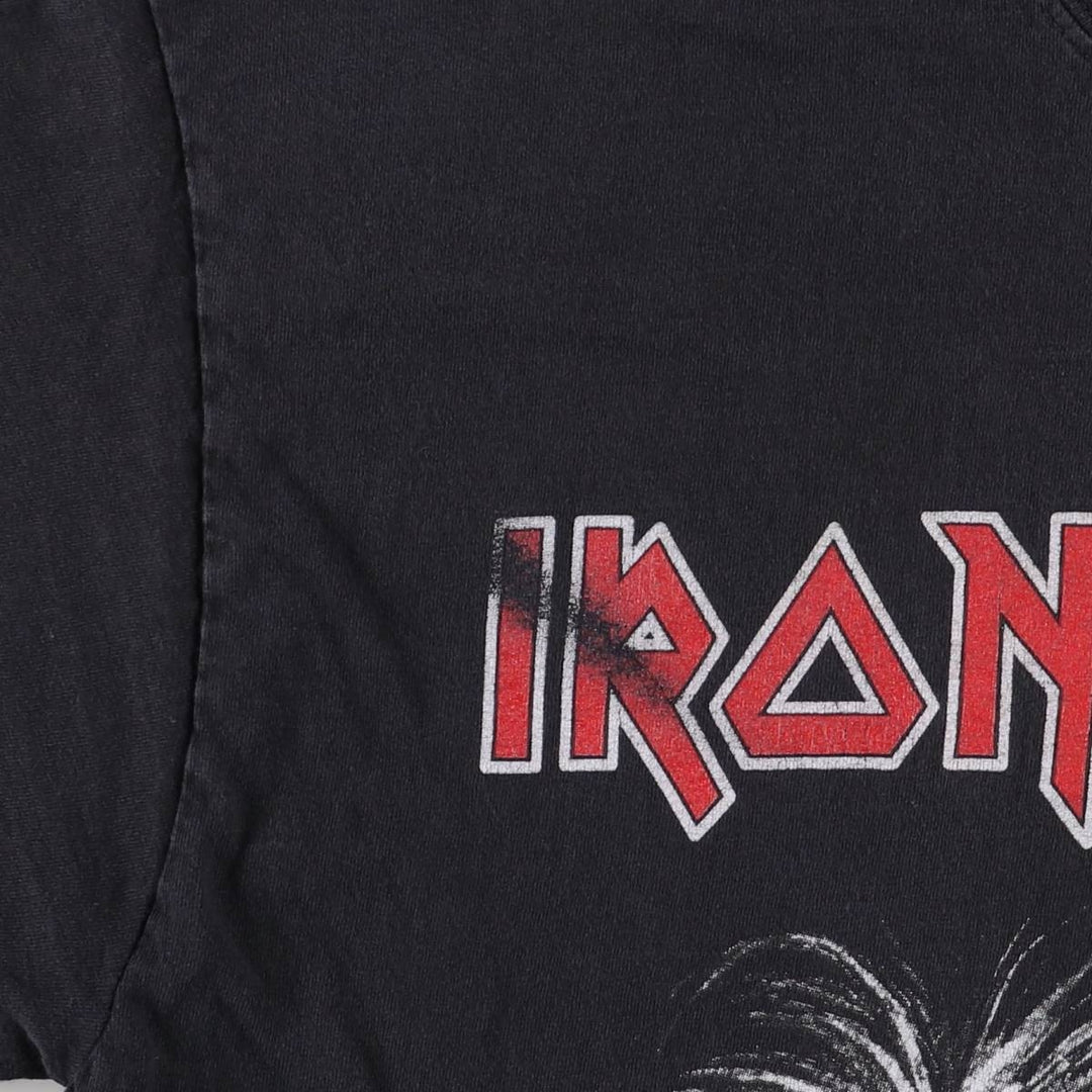 Fruit of the Loom Iron Maiden Band T-shirt, size M for men cotton black type Vintage Second Hand