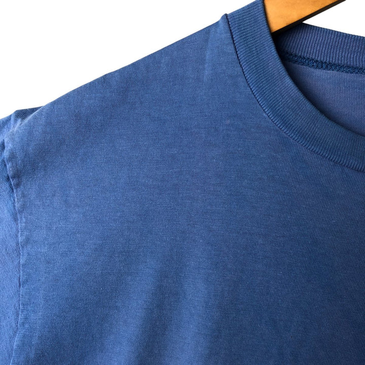 Vintage Town Craft plain T-shirt, made in the USA, men's size XL cotton Blue type light blue Vintage Second Hand