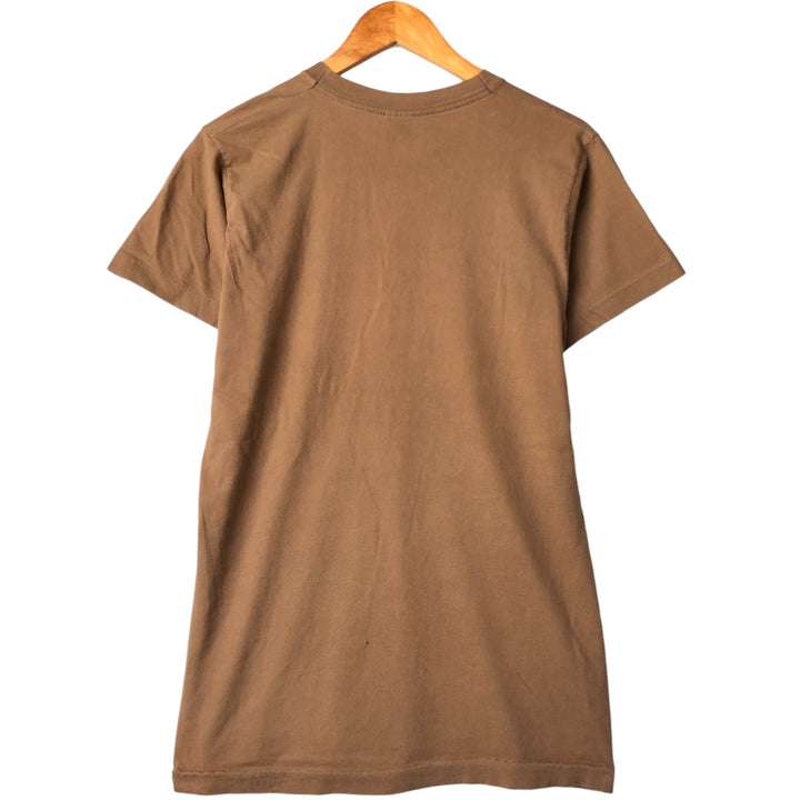 90'S Fruit of the Loom plain T-shirt, made in the USA, men's size M, vintage cotton brown type Vintage Second Hand