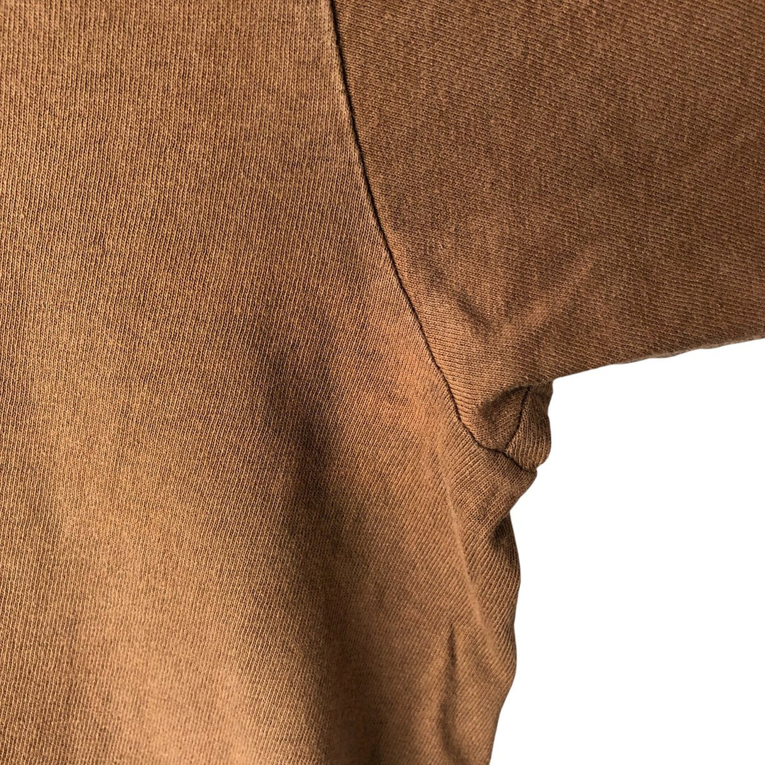 90'S Fruit of the Loom plain T-shirt, made in the USA, men's size M, vintage cotton brown type Vintage Second Hand