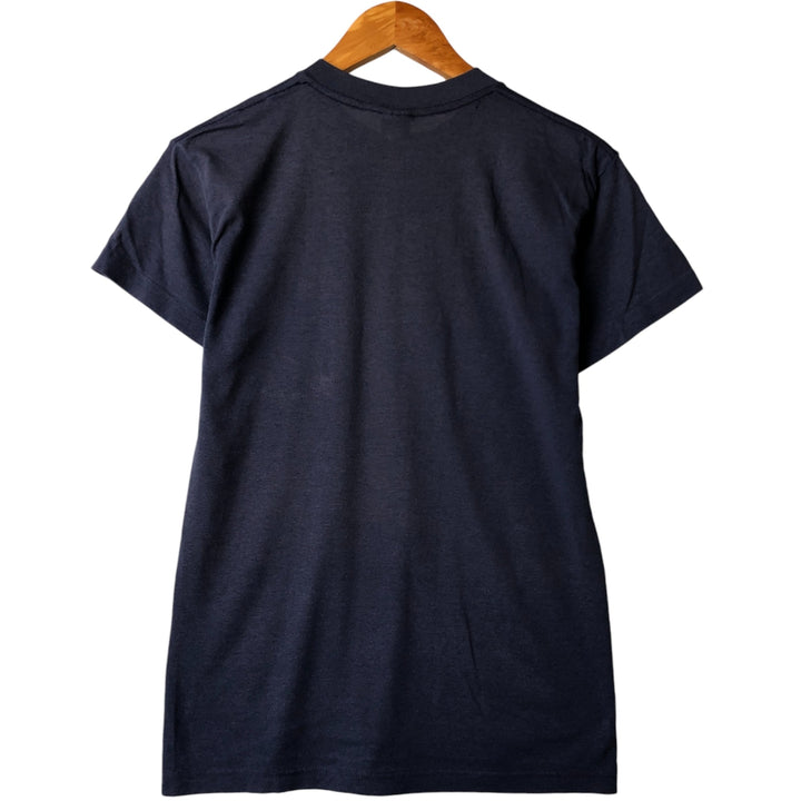 Vintage 1980'S plain pocket T-shirt, made in the USA, size M, men's cotton blue type Vintage Second Hand