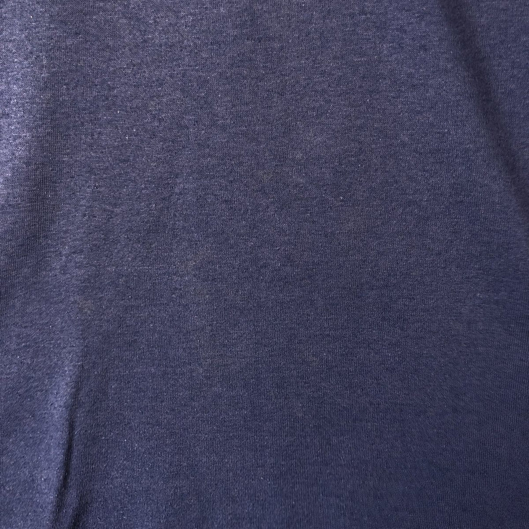 Vintage 1980'S plain pocket T-shirt, made in the USA, size M, men's cotton blue type Vintage Second Hand