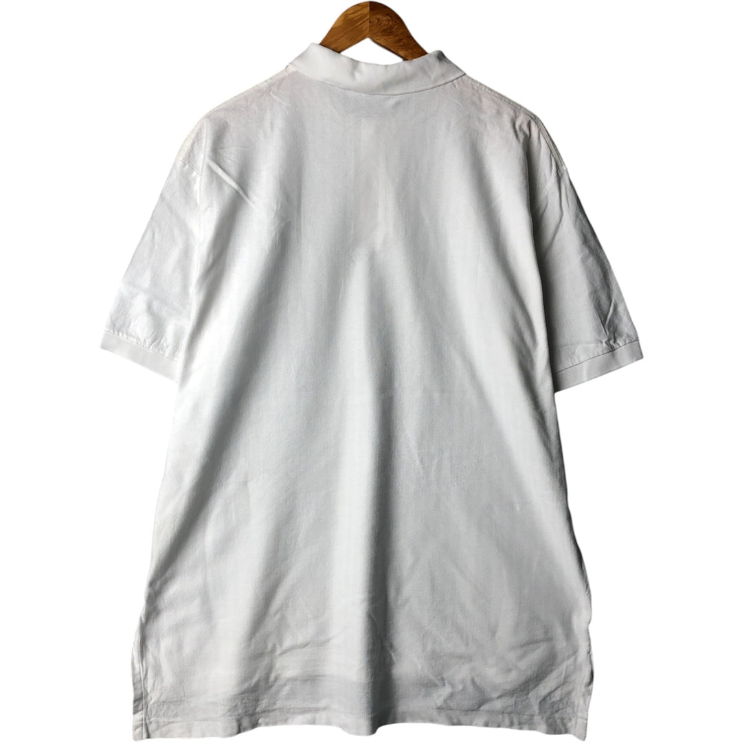 Ralph Lauren POLO by Ralph Lauren Herringbone Short Sleeve Polo Shirt Men's XL Pima Cotton white type Vintage Second Hand
