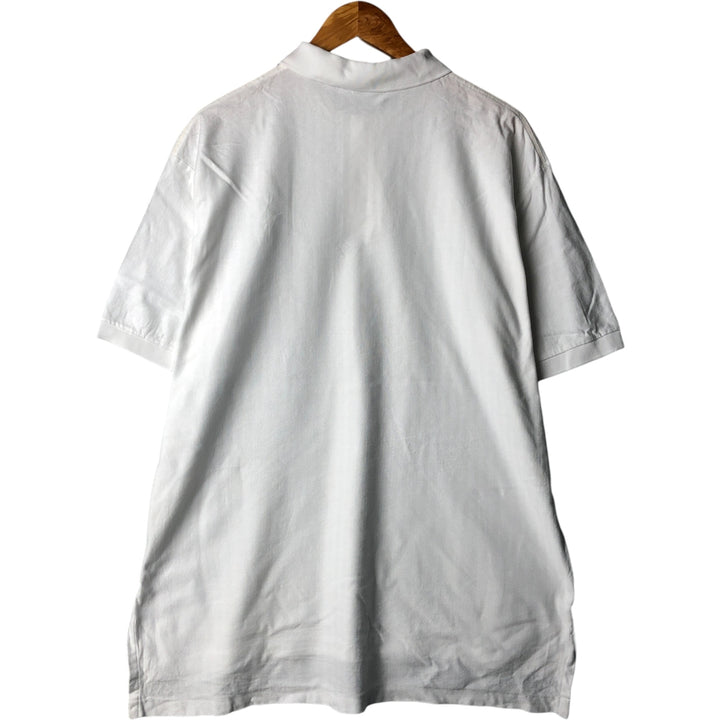 Ralph Lauren POLO by Ralph Lauren Herringbone Short Sleeve Polo Shirt Men's XL Pima Cotton white type Vintage Second Hand