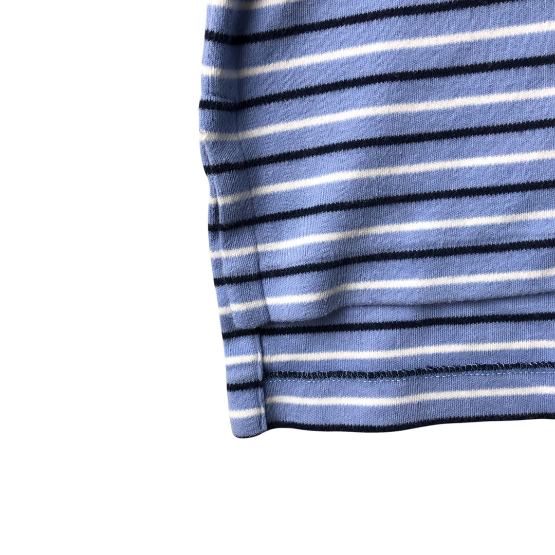 Ralph Lauren POLO by Ralph Lauren short sleeve striped polo shirt, men's XL size cotton Blue type light blue Vintage Second Hand