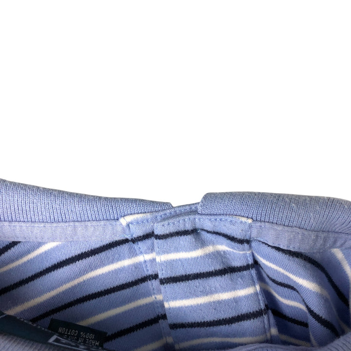 Ralph Lauren POLO by Ralph Lauren short sleeve striped polo shirt, men's XL size cotton Blue type light blue Vintage Second Hand