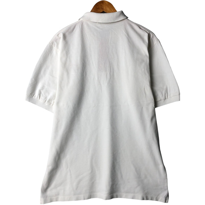 Burberry's BURBERRYS OF LONDON short sleeve polo shirt for men, equivalent to XL cotton white type Vintage Second Hand