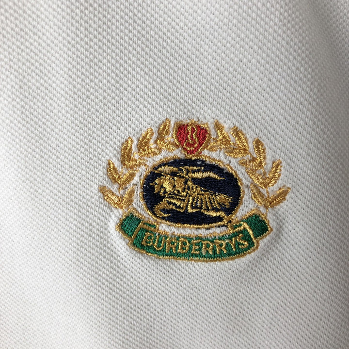 Burberry's BURBERRYS OF LONDON short sleeve polo shirt for men, equivalent to XL cotton white type Vintage Second Hand