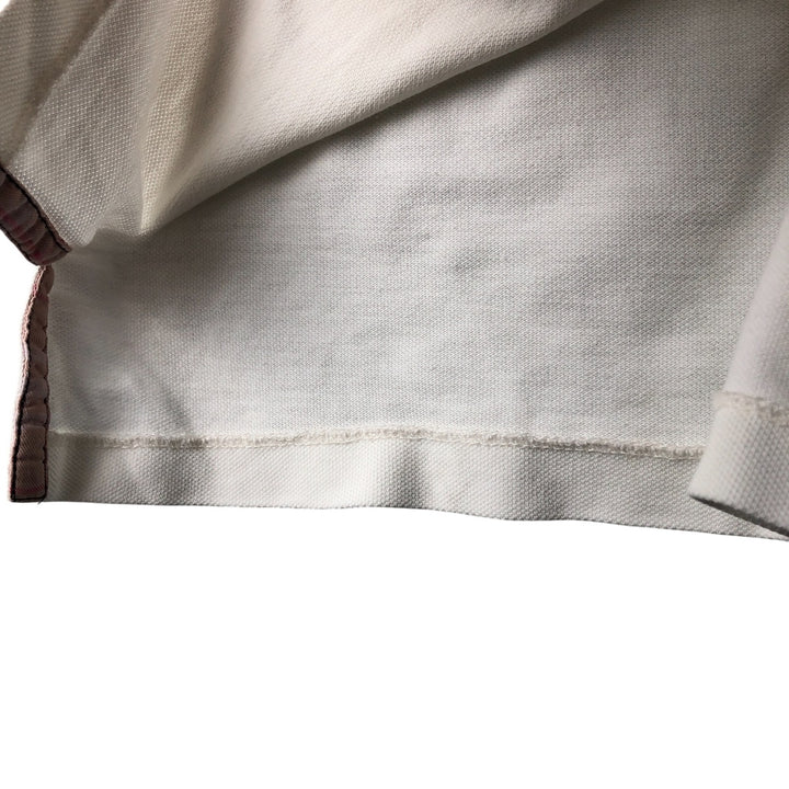 Burberry's BURBERRYS OF LONDON short sleeve polo shirt for men, equivalent to XL cotton white type Vintage Second Hand