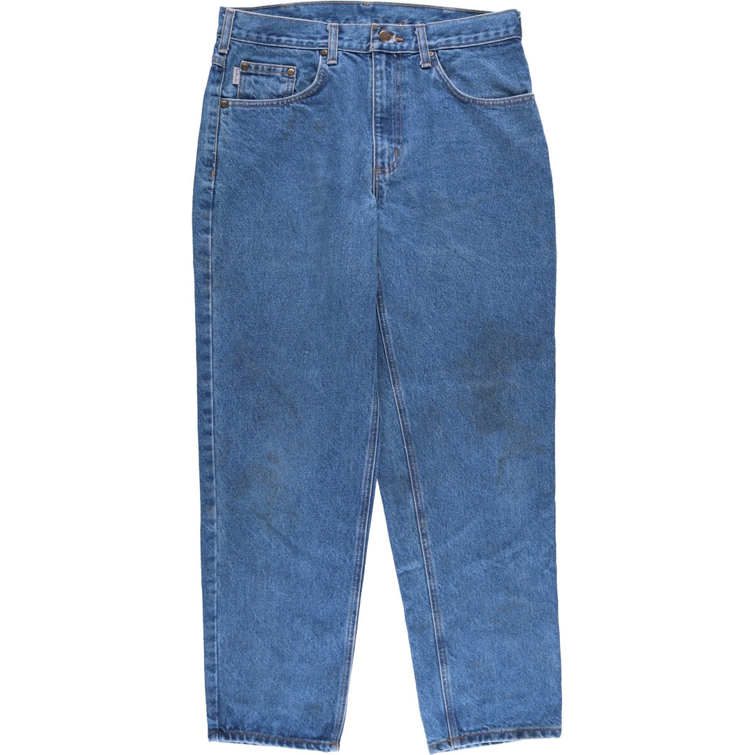 Carhartt Tapered Denim Pants for Men, W34 equivalent cotton blue type Vintage Second Hand