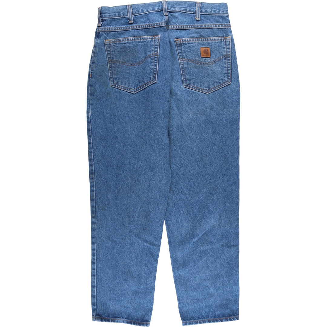 Carhartt Tapered Denim Pants for Men, W34 equivalent cotton blue type Vintage Second Hand