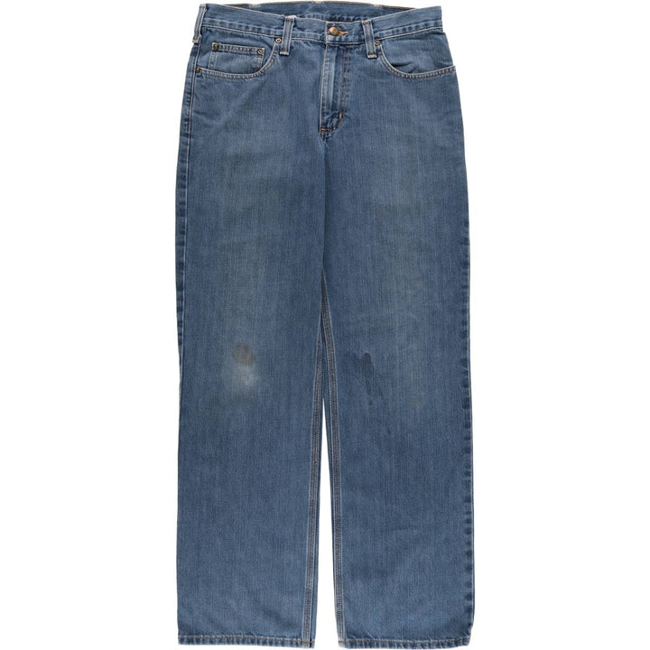 Carhartt Straight Denim Pants for Men, W33 equivalent unclear blue type Vintage Second Hand