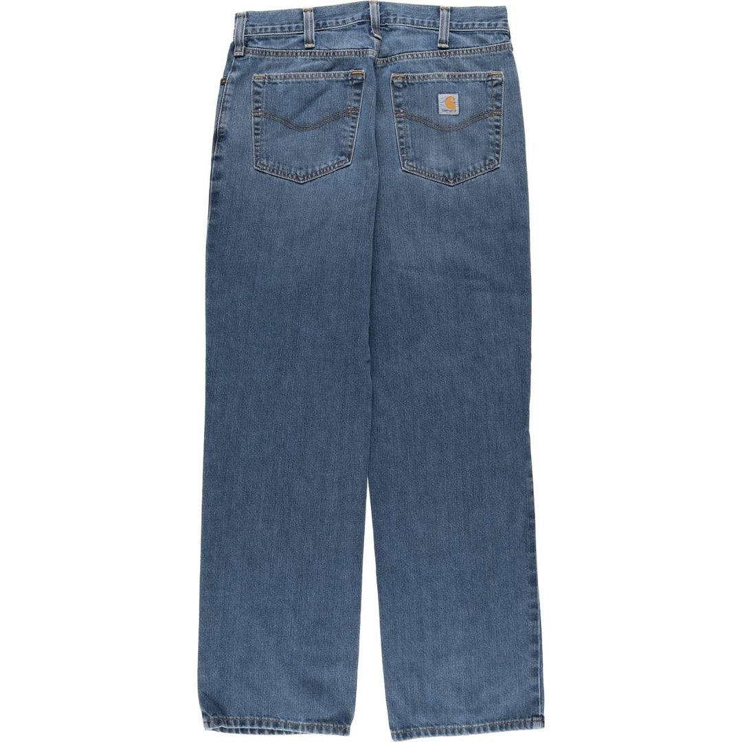 Carhartt Straight Denim Pants for Men, W33 equivalent unclear blue type Vintage Second Hand
