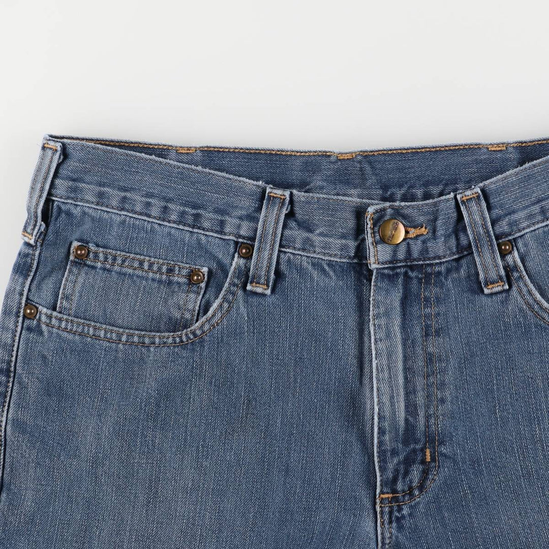 Carhartt Straight Denim Pants for Men, W33 equivalent unclear blue type Vintage Second Hand