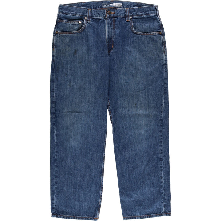 Carhartt Relaxed Fit Straight Denim Pants for Men, W36 cotton blue type Vintage Second Hand
