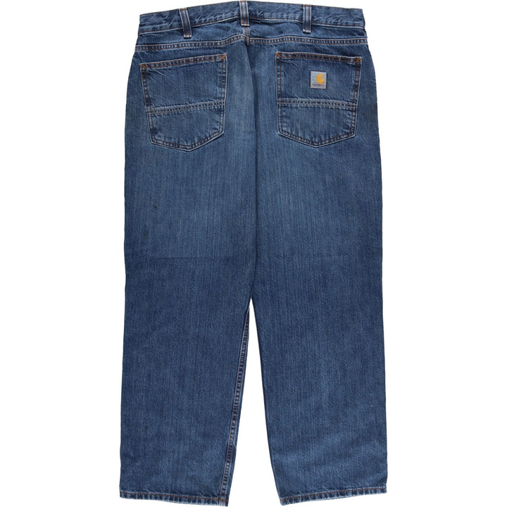 Carhartt Relaxed Fit Straight Denim Pants for Men, W36 cotton blue type Vintage Second Hand