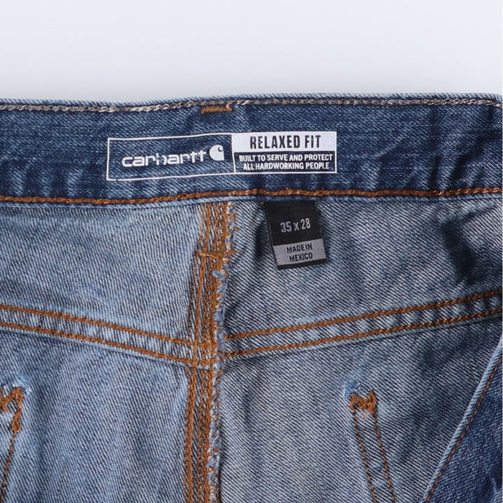 Carhartt Relaxed Fit Straight Denim Pants for Men, W36 cotton blue type Vintage Second Hand