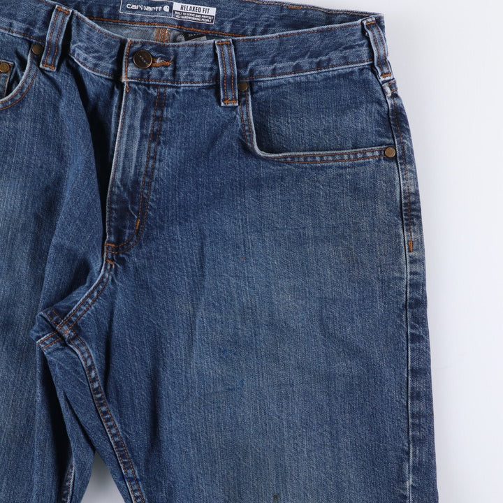 Carhartt Relaxed Fit Straight Denim Pants for Men, W36 cotton blue type Vintage Second Hand