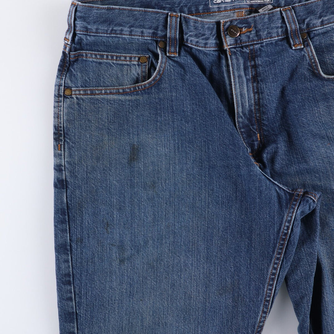 Carhartt Relaxed Fit Straight Denim Pants for Men, W36 cotton blue type Vintage Second Hand