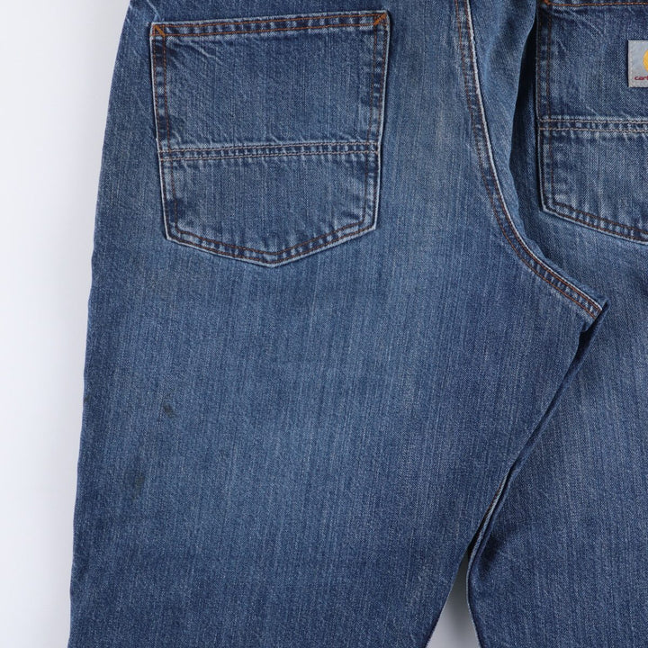 Carhartt Relaxed Fit Straight Denim Pants for Men, W36 cotton blue type Vintage Second Hand