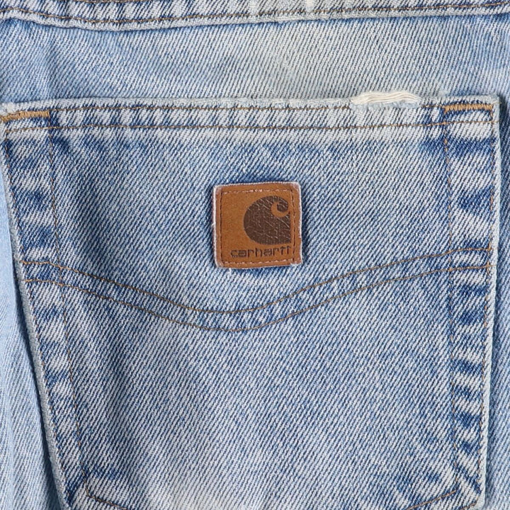00'S Carhartt Traditional FIT Tapered Denim Pants Men's w35 equivalent cotton blue type Vintage Second Hand