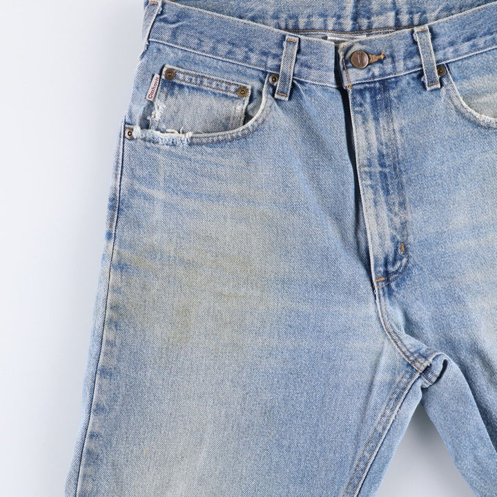 00'S Carhartt Traditional FIT Tapered Denim Pants Men's w35 equivalent cotton blue type Vintage Second Hand