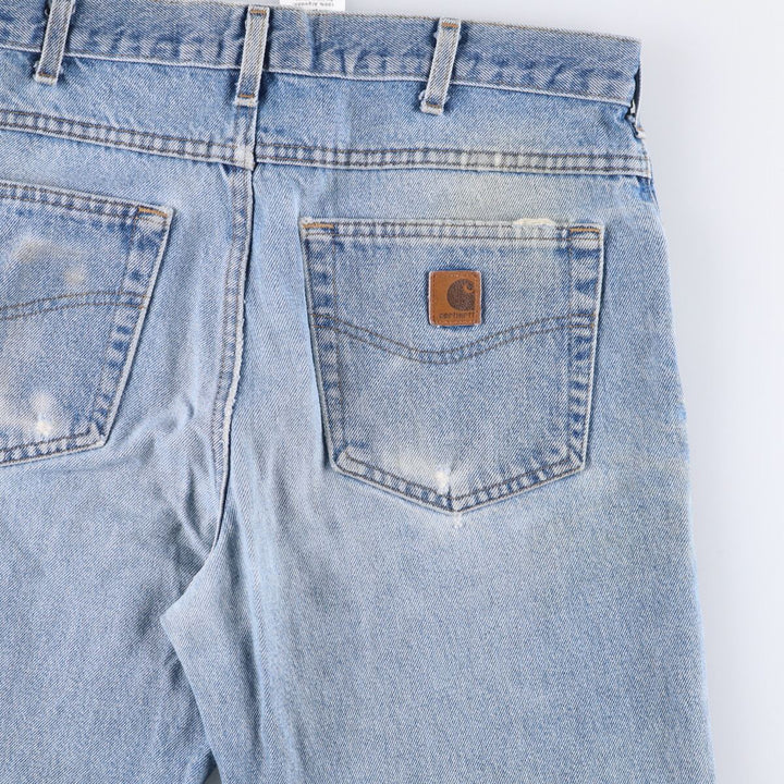 00'S Carhartt Traditional FIT Tapered Denim Pants Men's w35 equivalent cotton blue type Vintage Second Hand