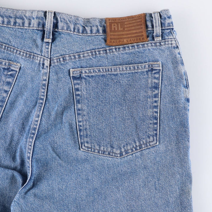 00'S Ralph Lauren POLO JEANS COMPANY straight denim pants for men, W34 equivalent unclear blue type Vintage Second Hand