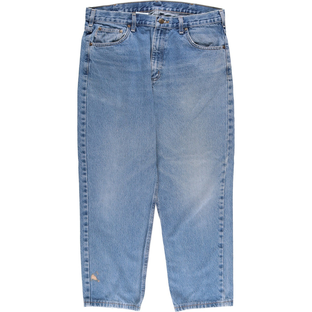 Carhartt Relaxed Fit Tapered Denim Pants for Men, W36 cotton blue type Vintage Second Hand